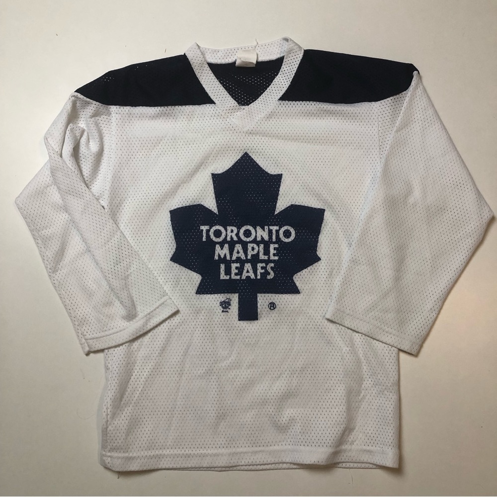 Vintage Ravens Toronto Maple Leafs Youth Hockey Jersey Large White